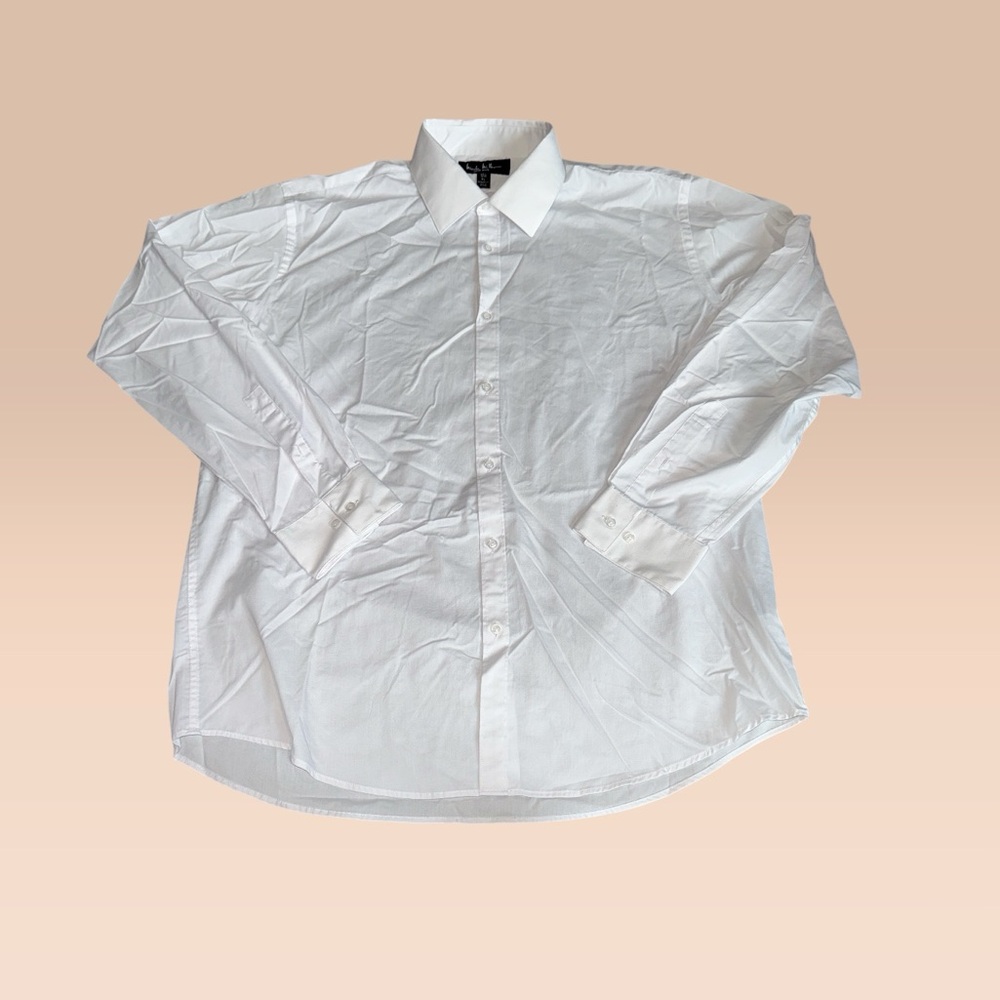 Men’s Crisp White Dress Shirt 17.5 34/35 (XL)